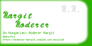 margit moderer business card